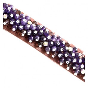Beaded Amethyst Dog Collar_big1
